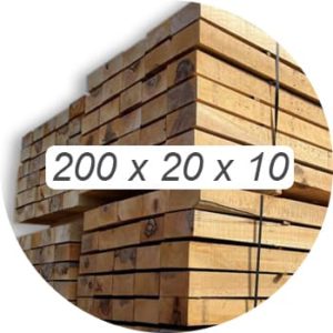 Distribución y venta de leña y carbón en Segovia y toda España - Leñas Ricosan - Traviesas de madera ecológica de 2 m, para decoración