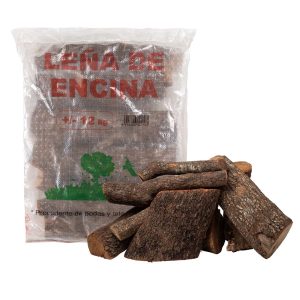 Distribución y venta de leña y carbón en Segovia y toda España - Leñas Ricosan - Leña de encina, en saco de 12 kg